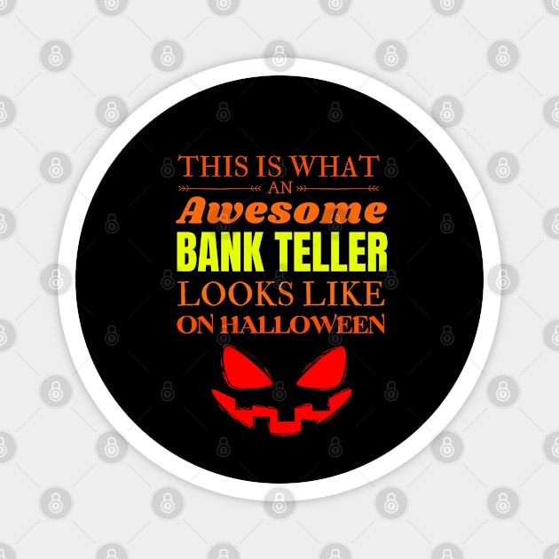 bank teller Magnet by Mdath